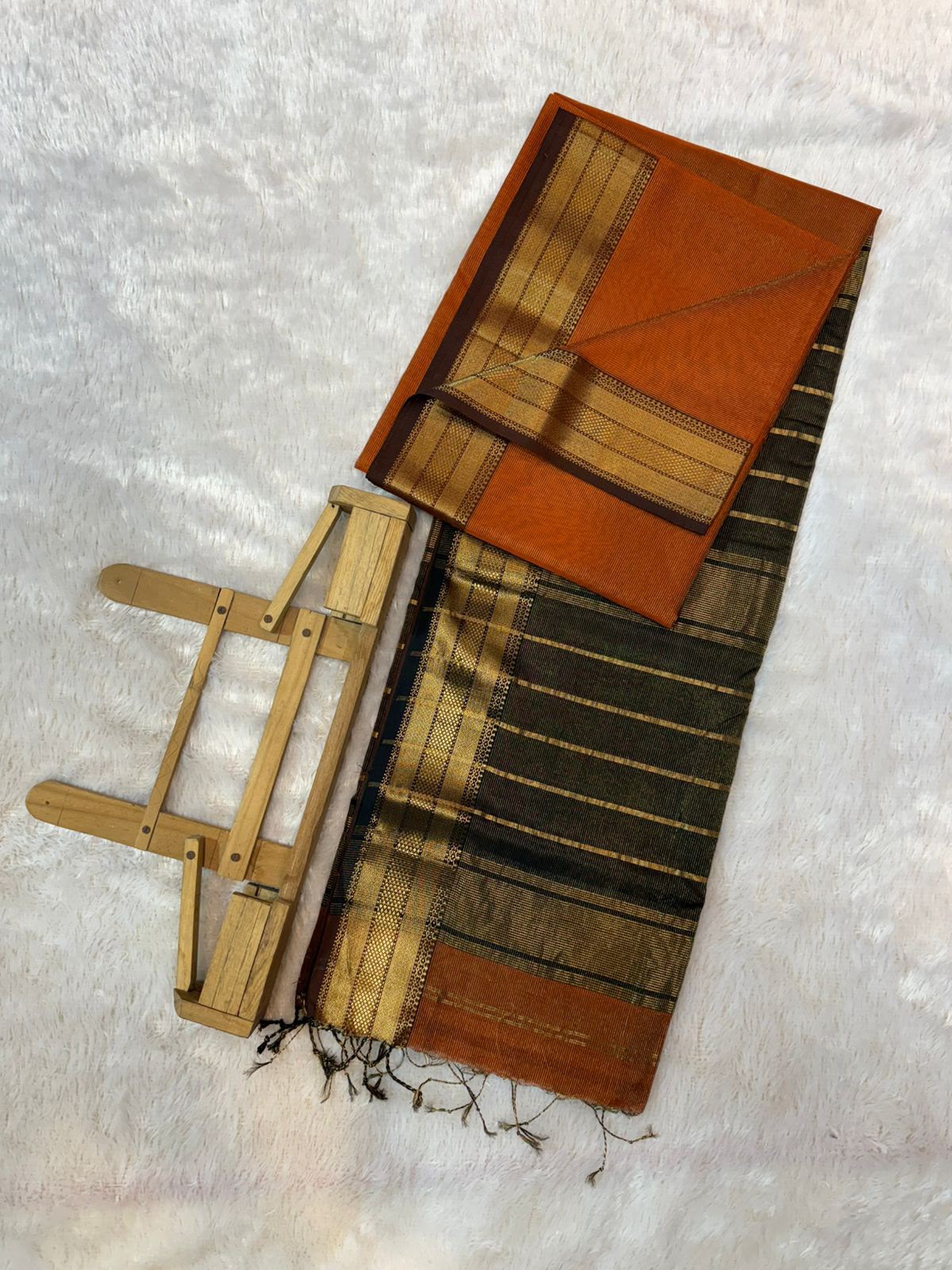 Pure Maheshwari Handloom Silk Saree