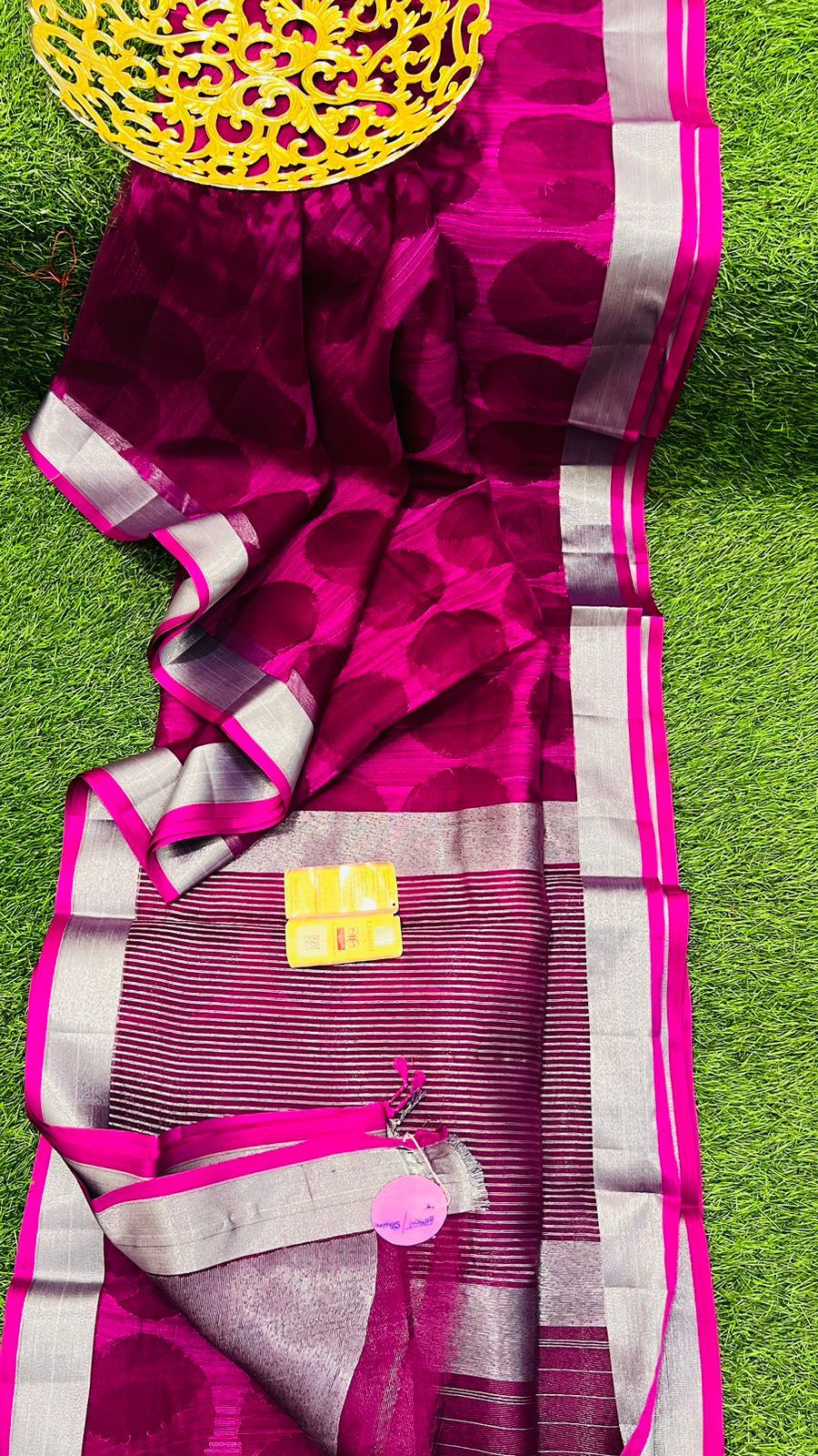 Pure Banarasi Handloom Dupion Silk Saree