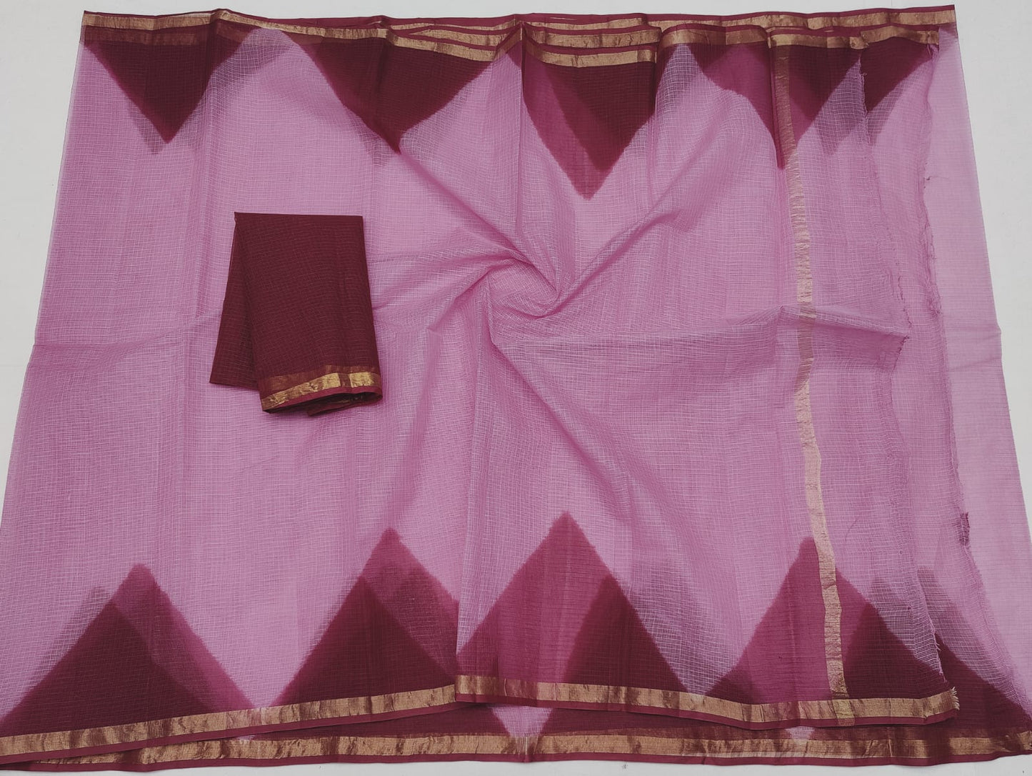 Beautiful Pure Cotton Kota Doria Multi Dye Saree