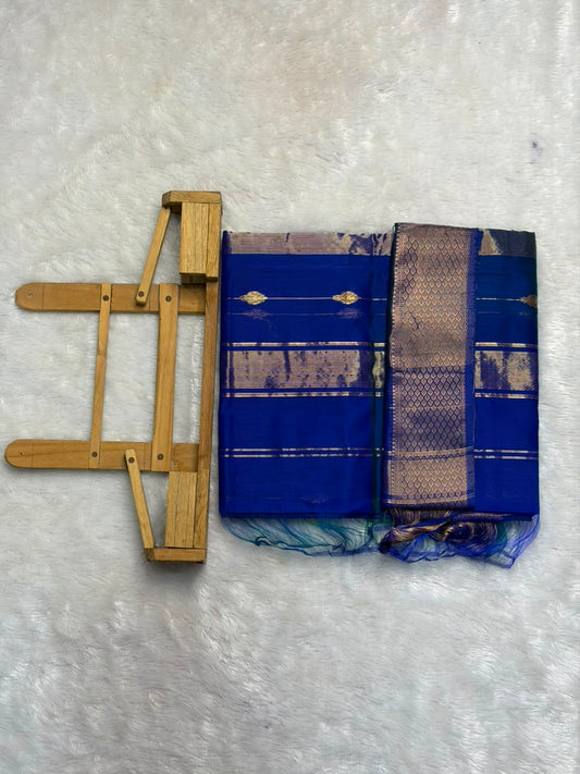 Pure Maheshwari Handloom Silk Saree.