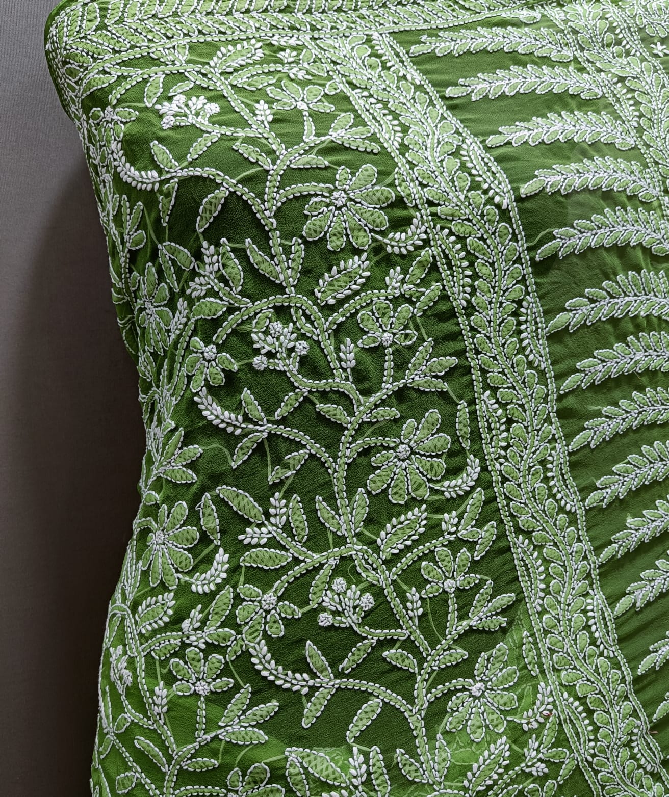 Pure Georgette Chikankari Work Saree.