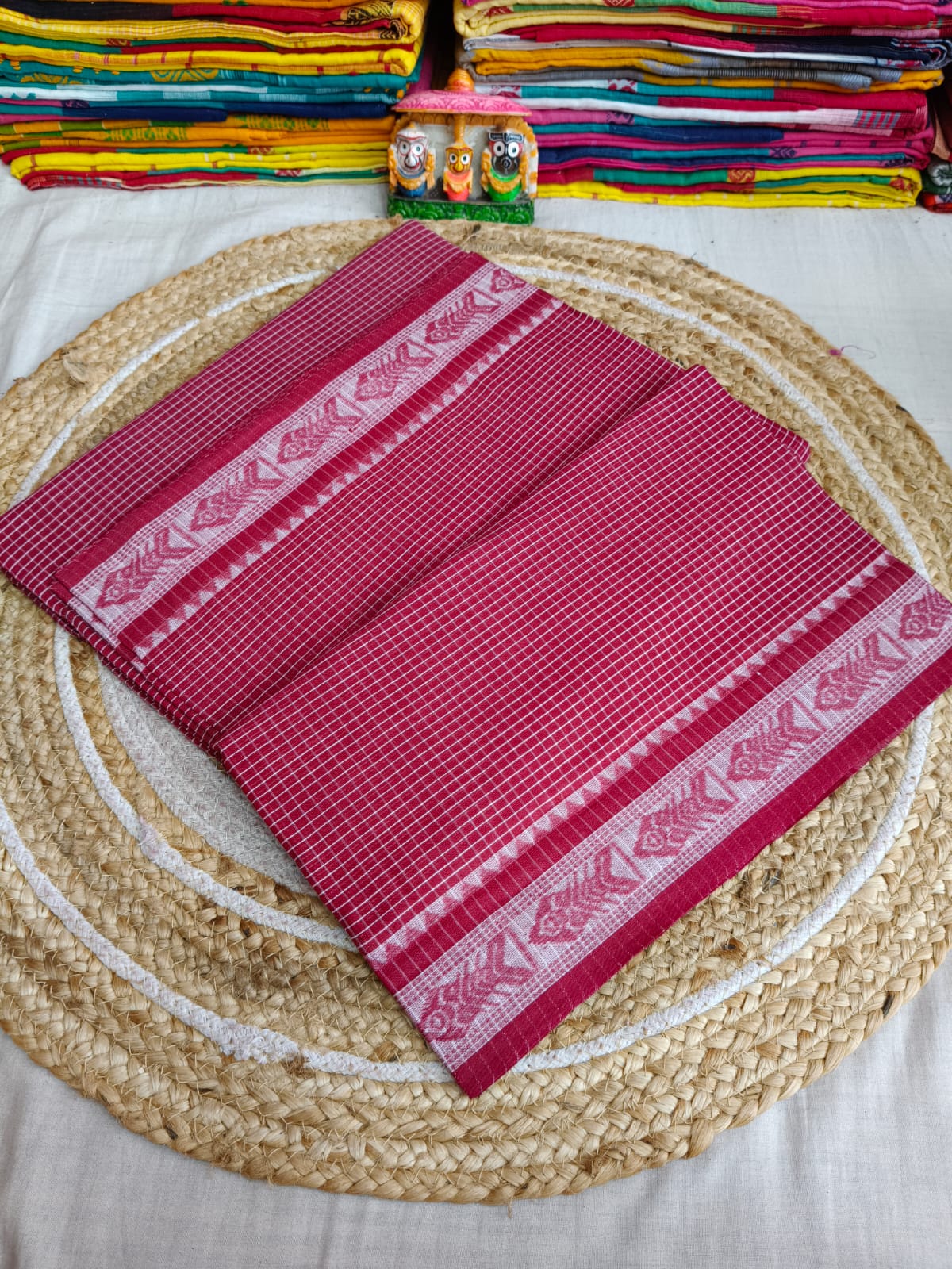 Pure Cotton Saree with Blouse.