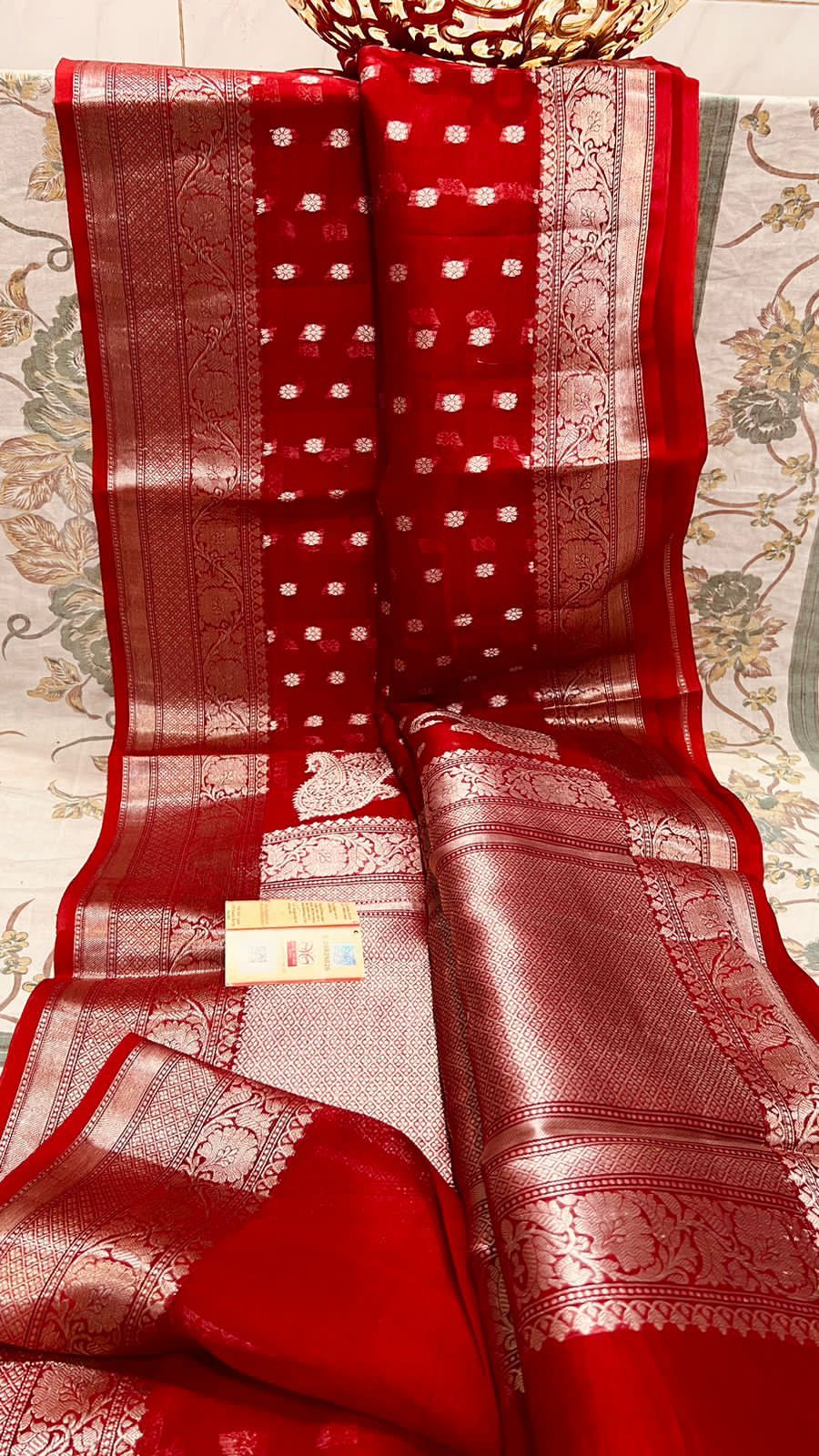 Banarasi Kora Organza Silk Saree.