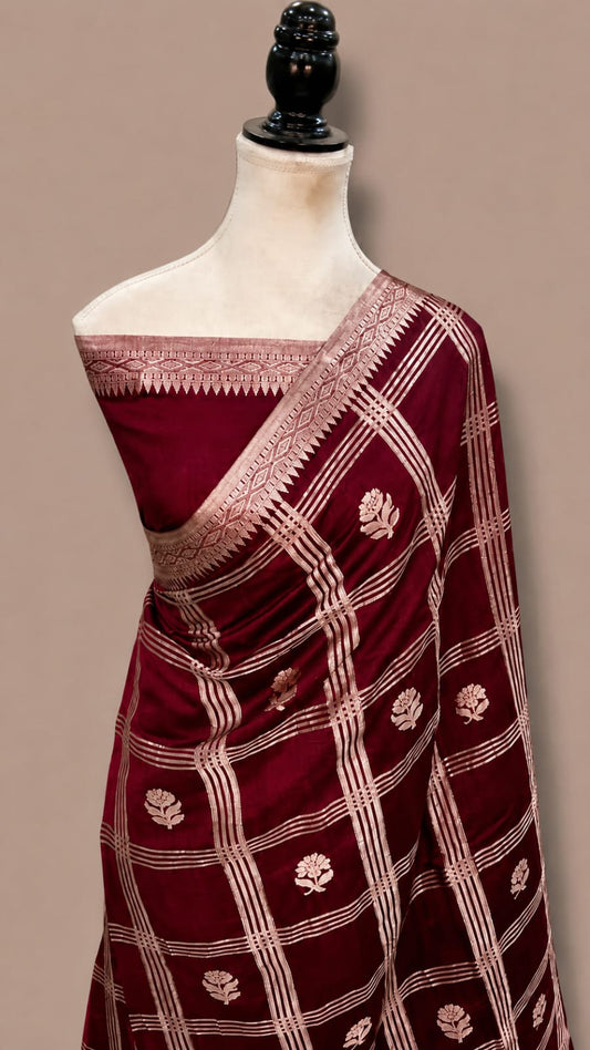 Raw Mango Katan Banarasi Soft Silk Saree.