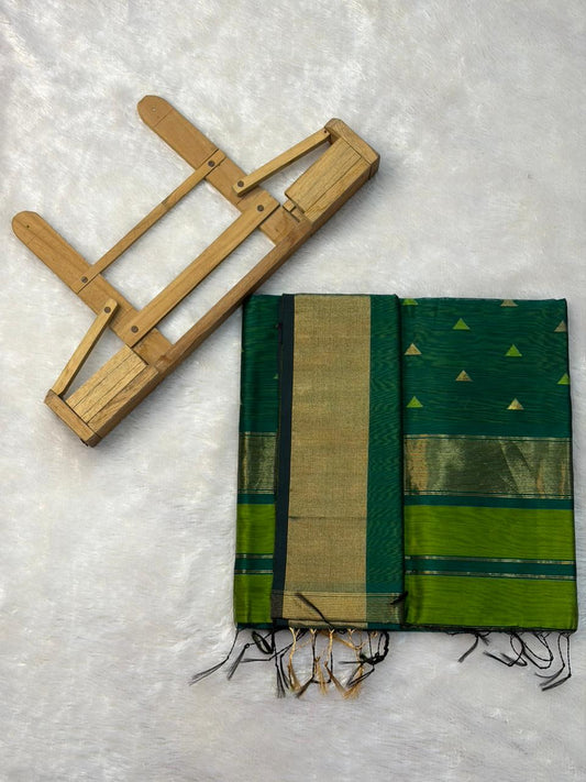 Pure Maheshwari Handloom Silk Saree.