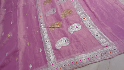Pure Banarasi Handloom Tissue Silk Saree