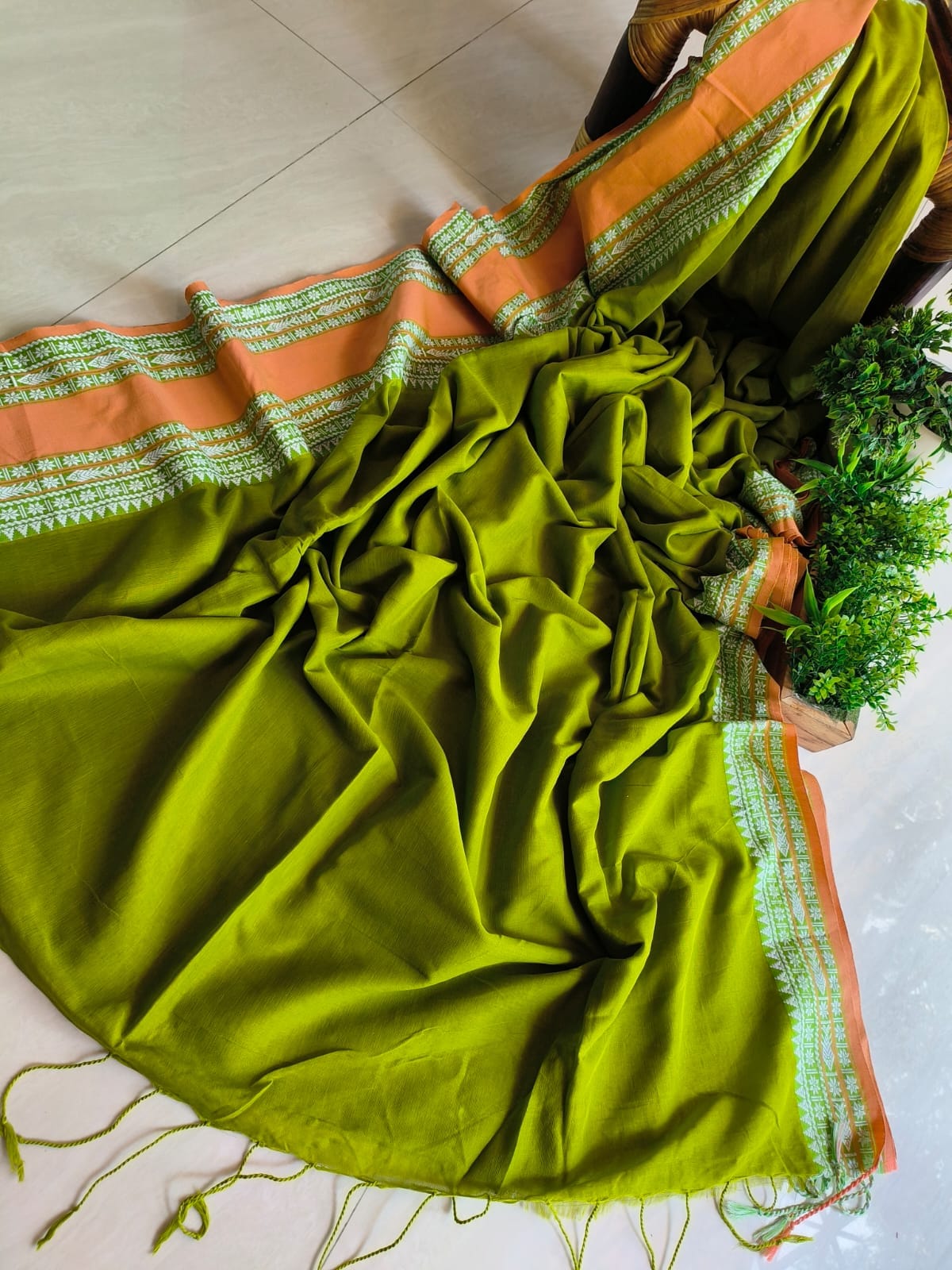 Beautiful Cotton Mulmul Saree