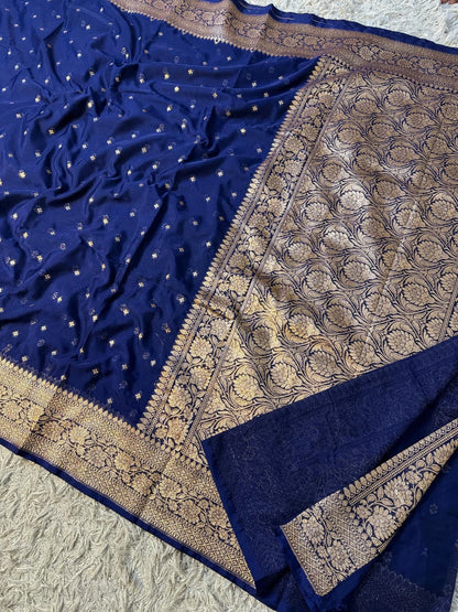 Banarasi Georgette Silk Saree With Blouse.