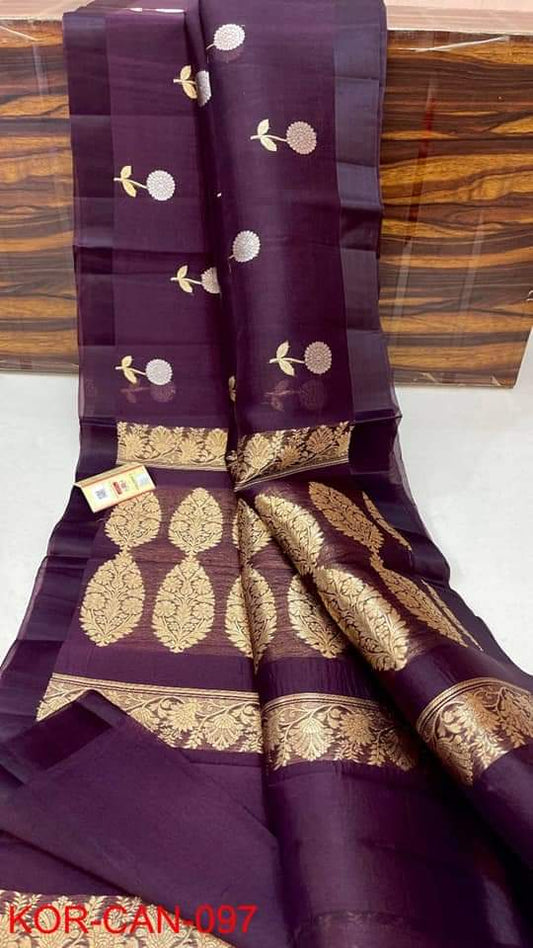 Banarasi Kora Organza Silk Saree.