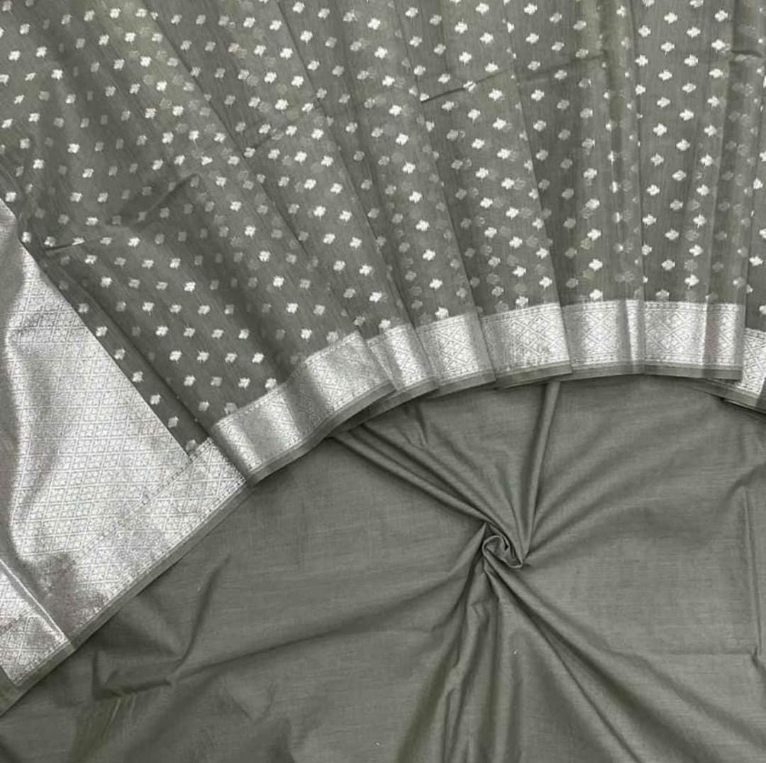 Banarasi Chanderi Silk Unstitched Suit