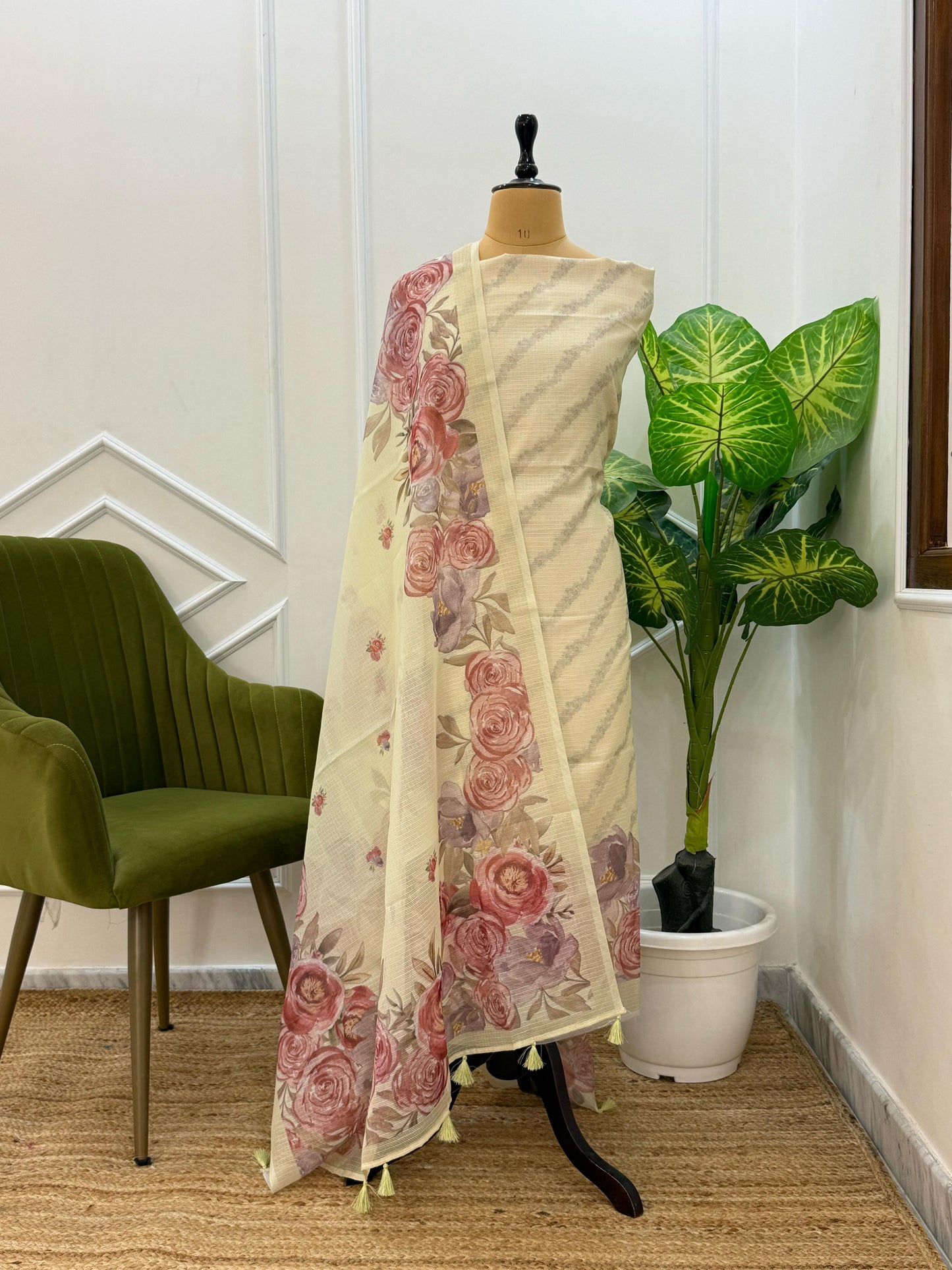 Banarasi Kota Doriya Digital Printed Unstitched Suit