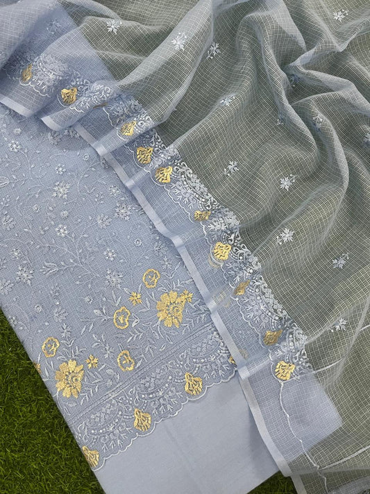 Beautiful  Banarasi Kota Silk Unstitched Suit