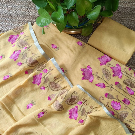Bhagalpuri Khaddi Cotton Unstitched Suits.