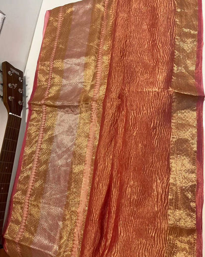 Banarasi Tissue Crush Soft Silk Saree