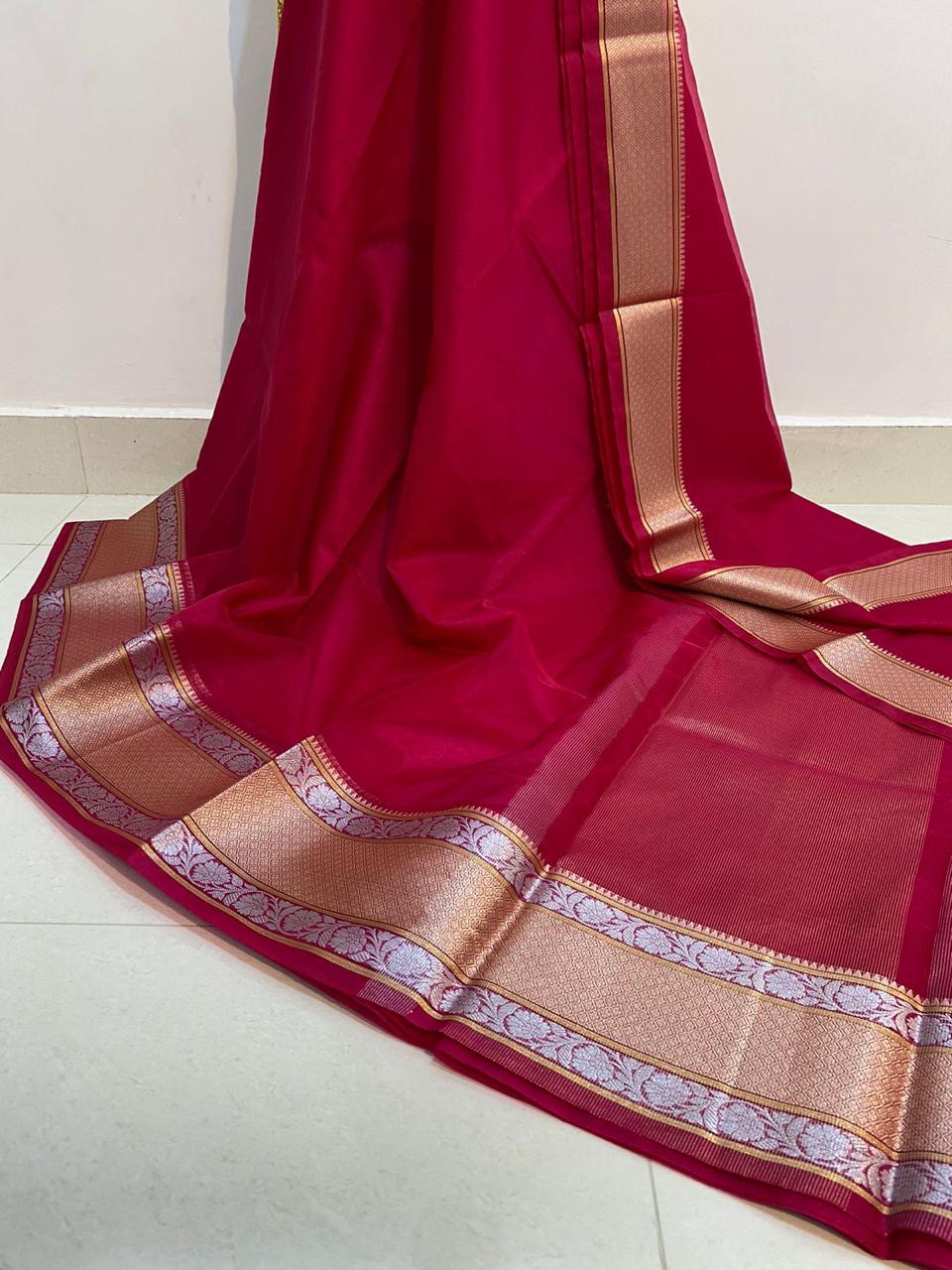 Banarasi Kora Organza Soft Silk Saree