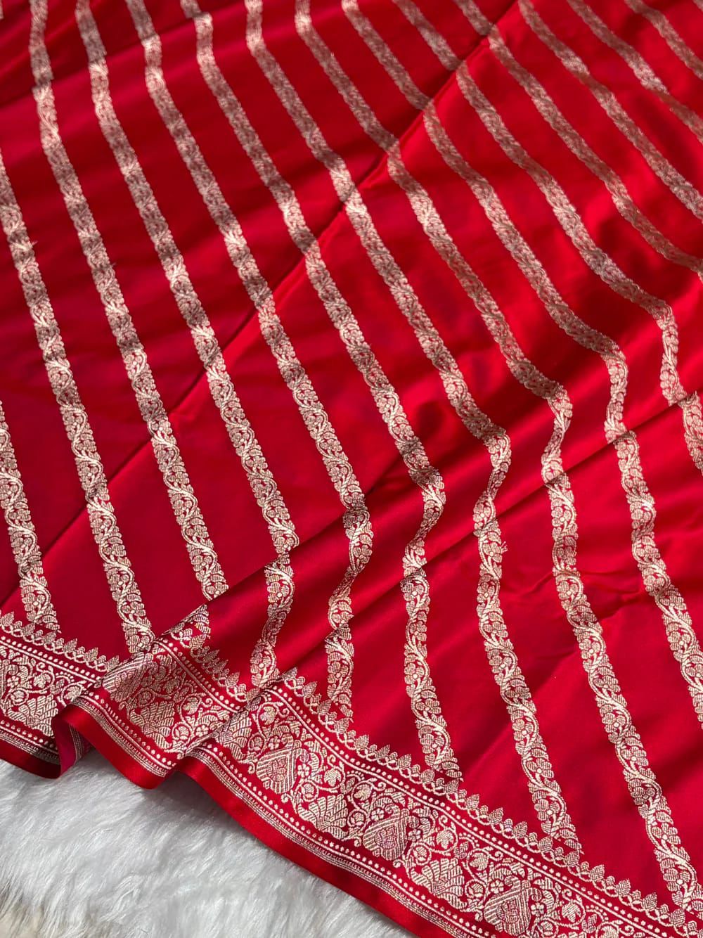 Banarasi Handloom Katan Mashru Silk Saree