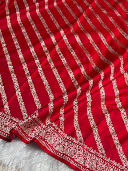 Banarasi Handloom Katan Mashru Silk Saree