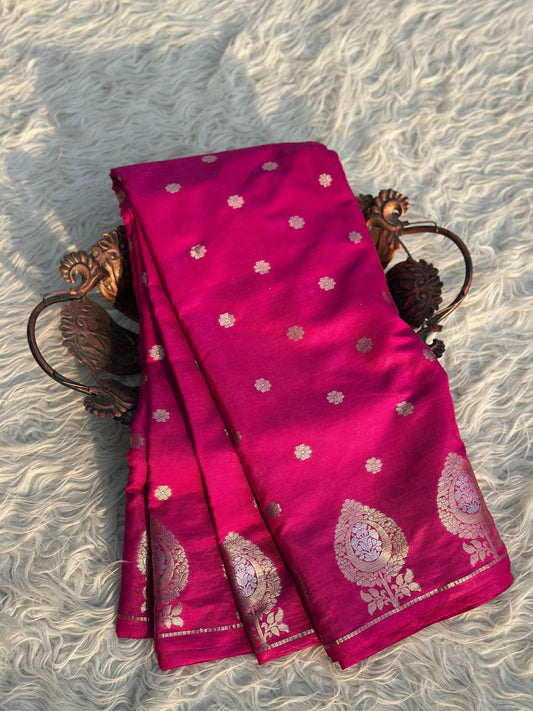 Banarasi Mango Silk Saree With Blouse