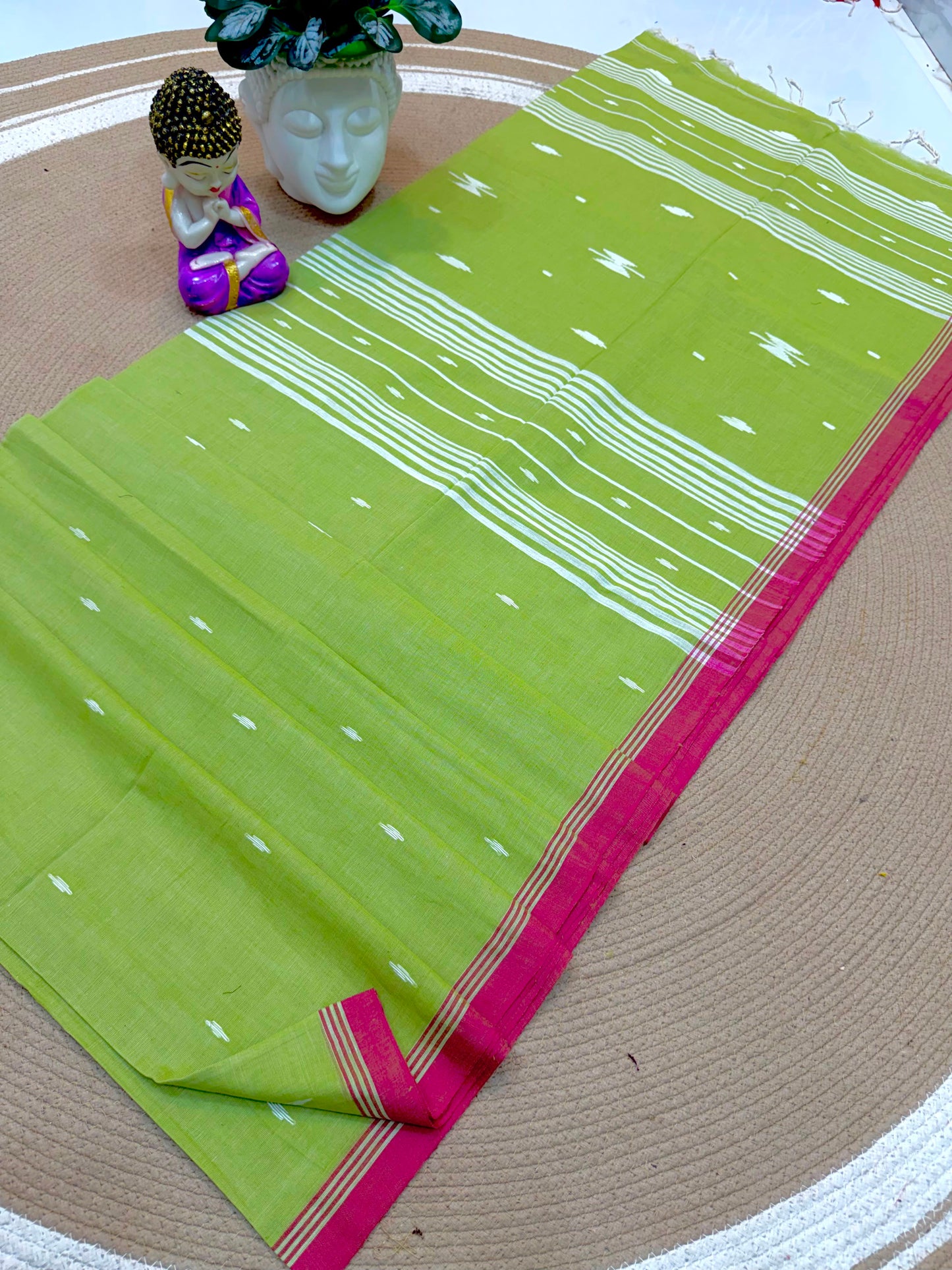 Pure Cotton Saree with Blouse.