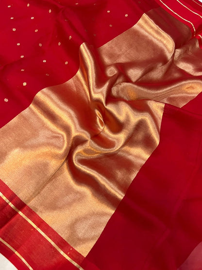 Banarasi Kora Organza Silk Saree With Blouse