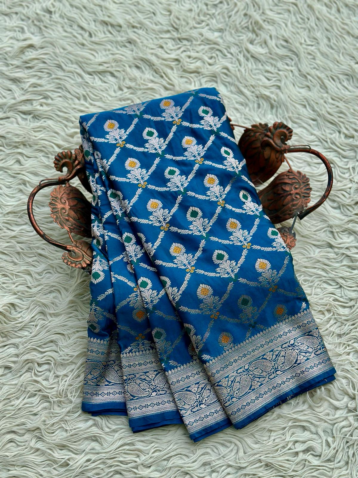 Banarasi Mashru Silk Resham zari Work Saree.