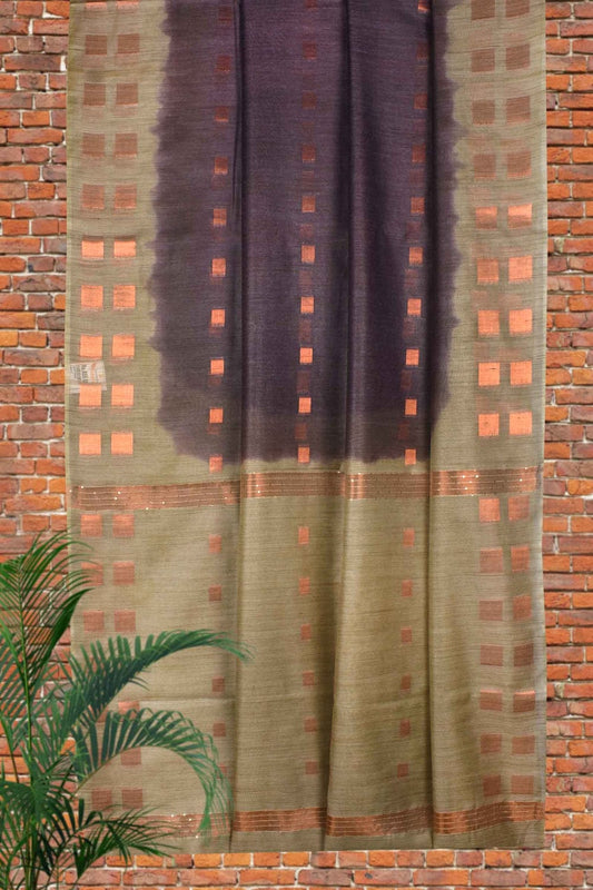 Bhagalpuri Cotton Self zari weaving Saree