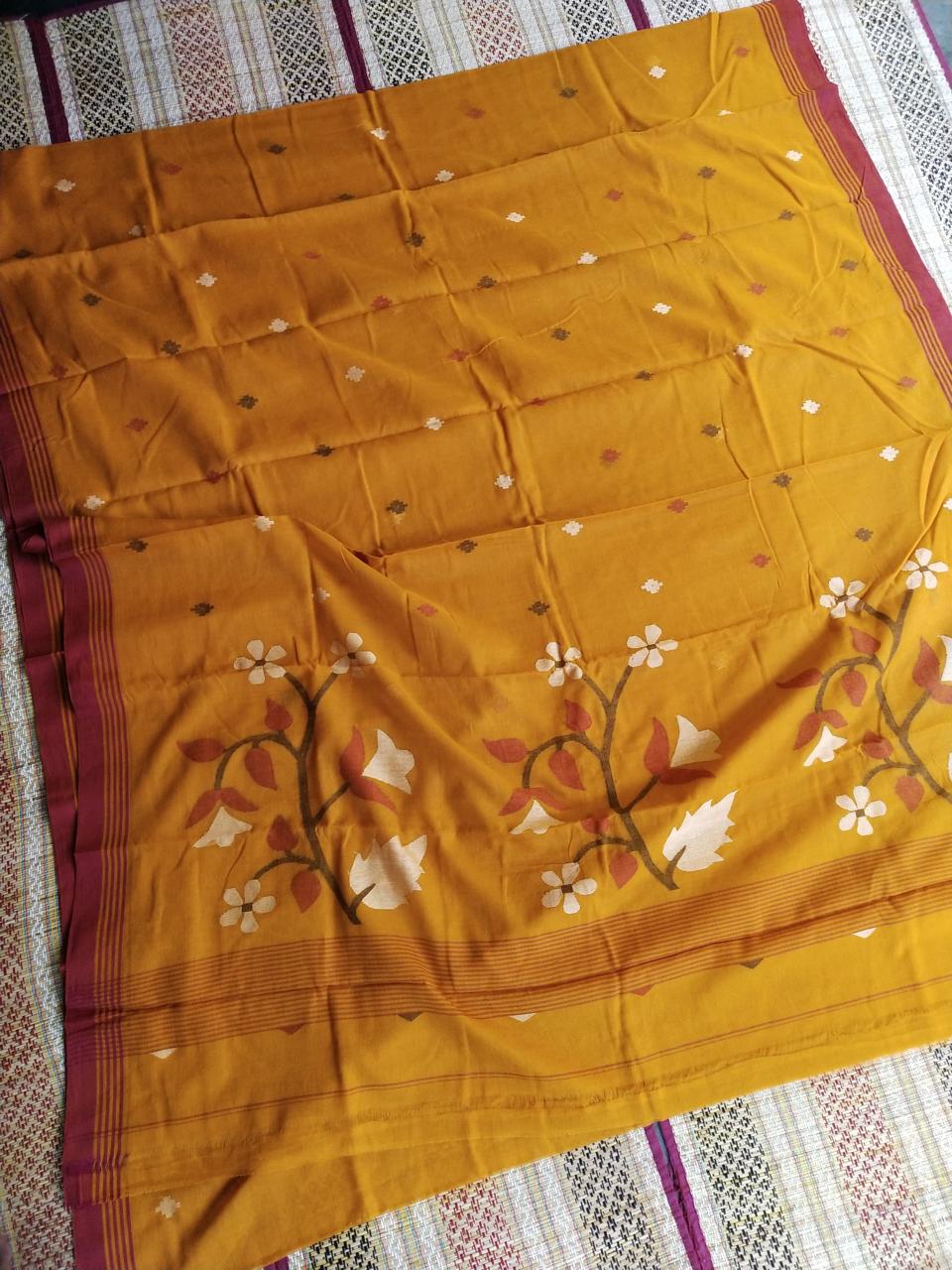 Pure Cotton Jamdani Saree