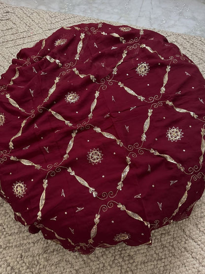 BEAUTIFUL SEQUENCE AND ZARI EMBROIDERY WORK  DAIMOND CHIFFON