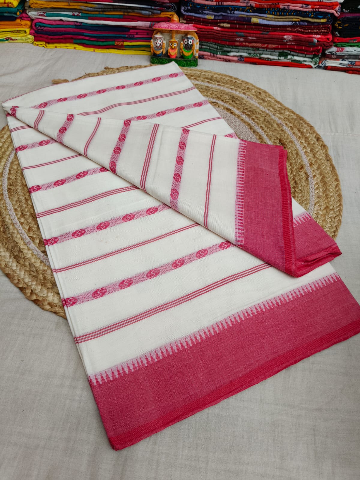 Pure Cotton Saree with Blouse.