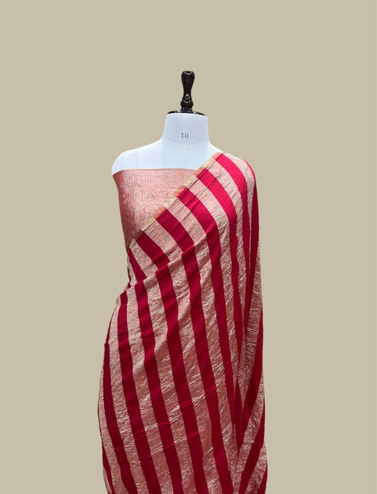 Pure Banarasi Handloom Munga Silk Saree.