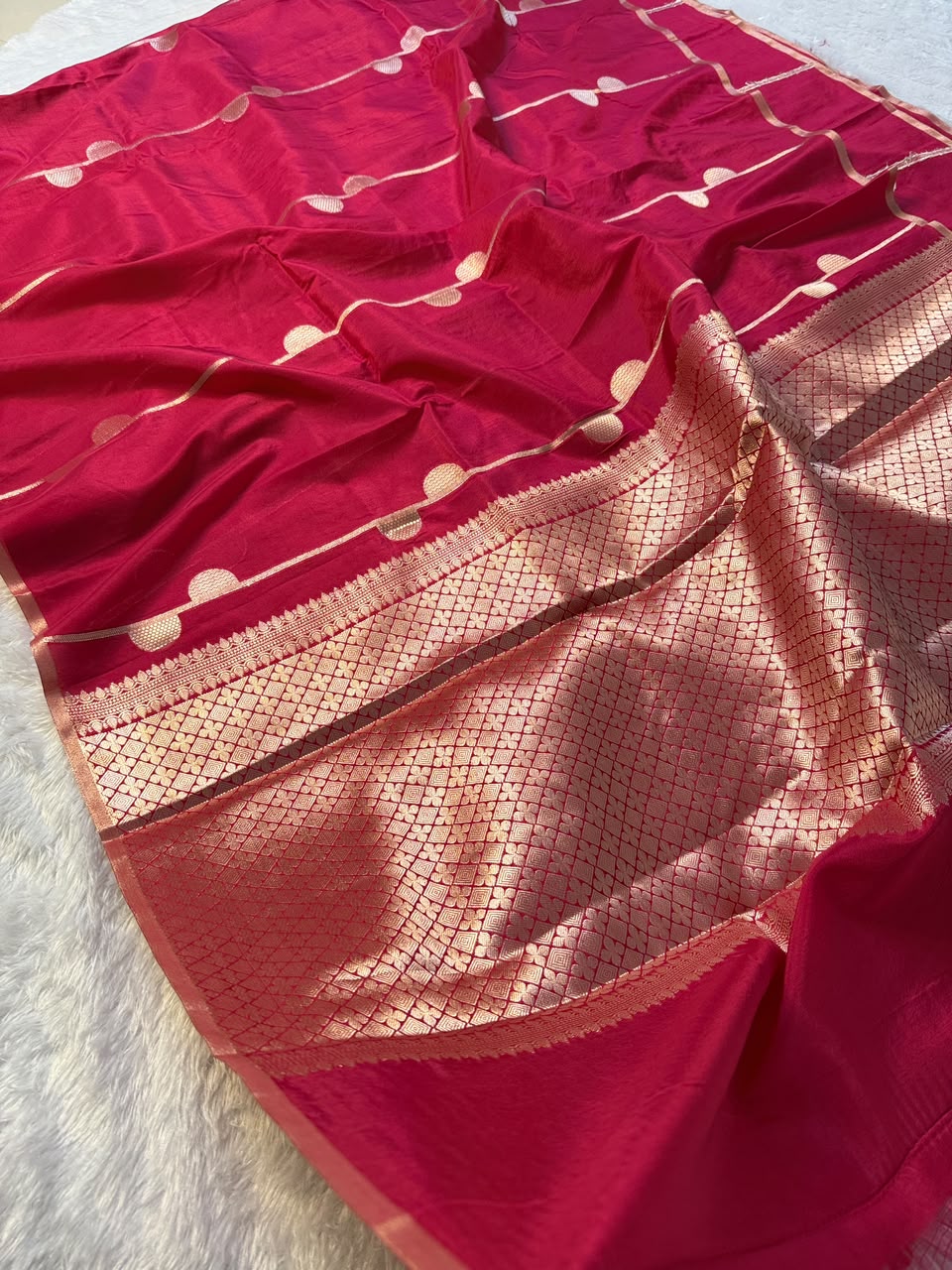 Banarasi Viscose Georgette Silk Saree.