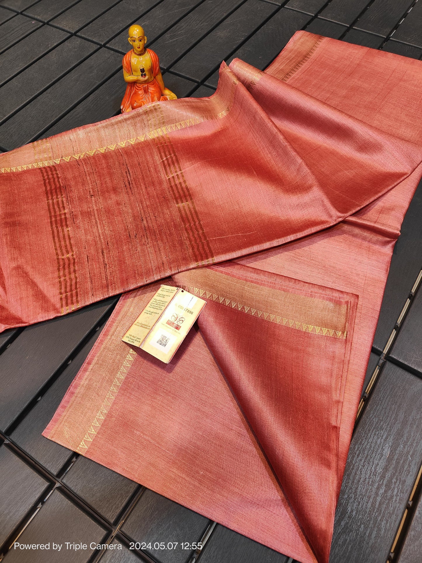 PURE TUSSAR MOONGA SILK SAREE