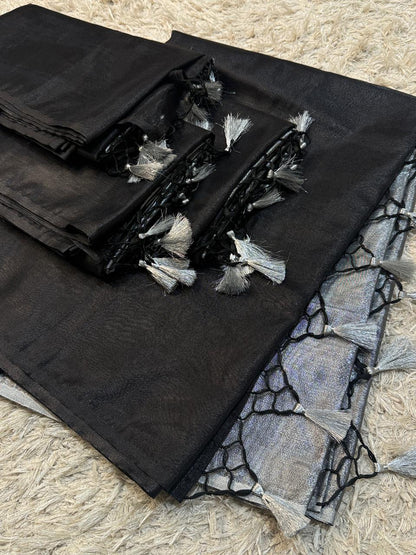 Banarasi Glass Tissue Silk Saree.