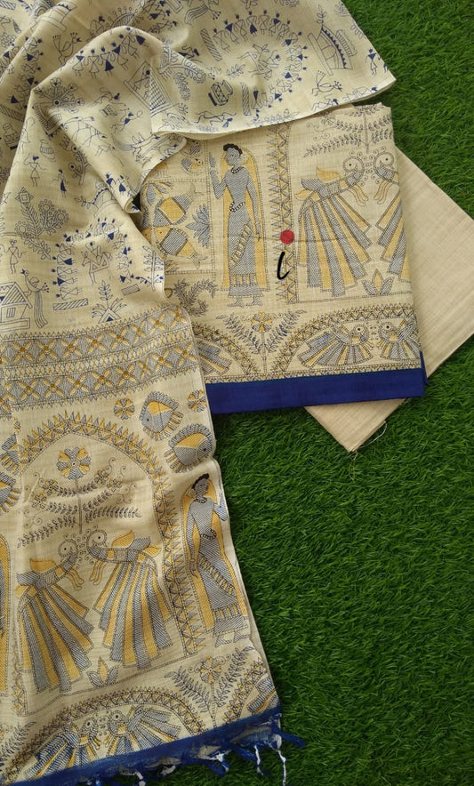 Madhubani Khaddi Cotton Printed Unstitched Suits