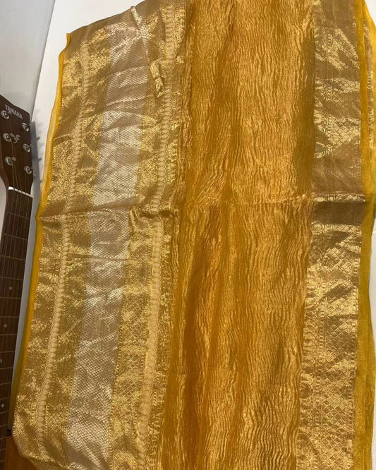 Banarasi Tissue Crush Soft Silk Saree