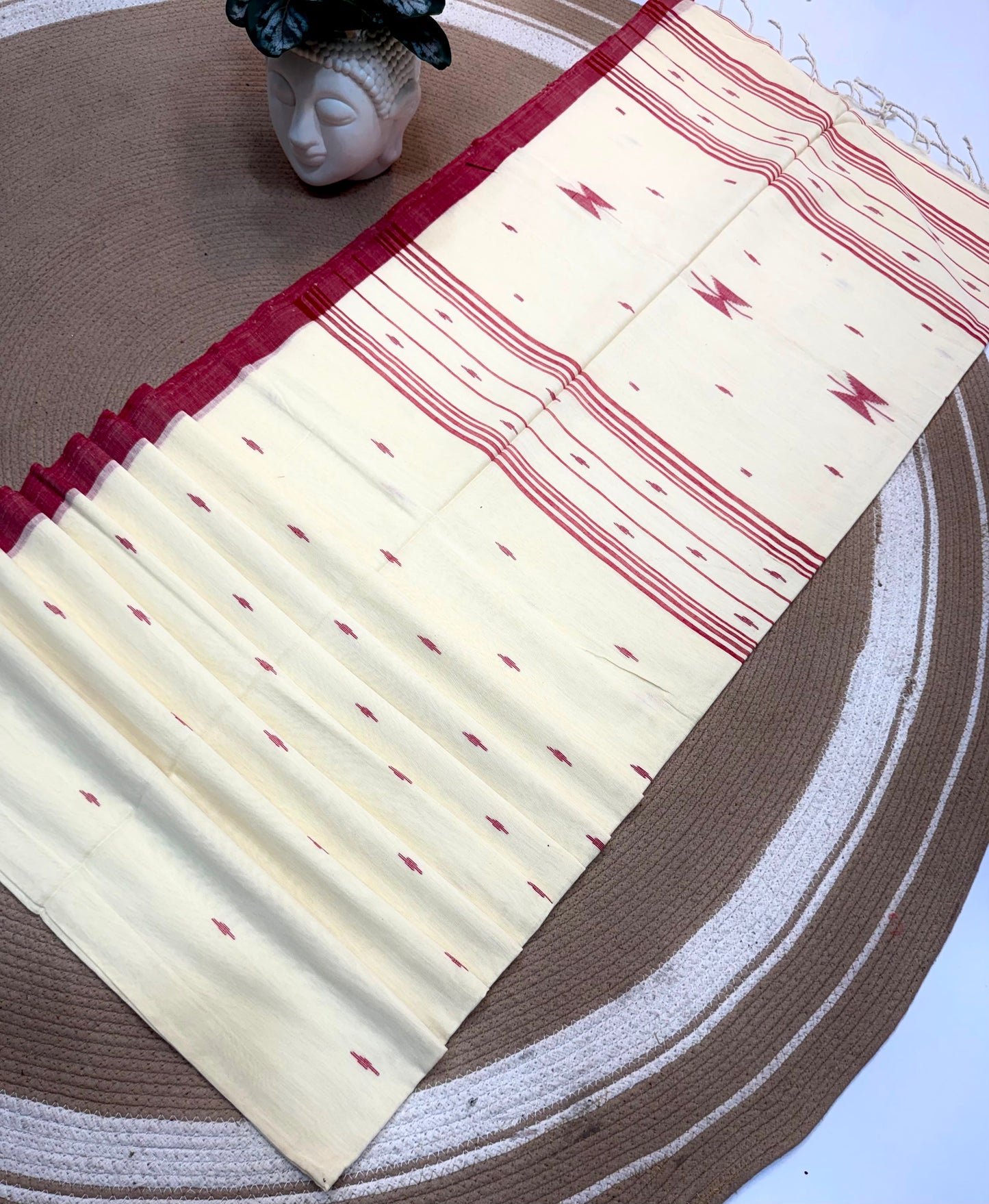 Pure Cotton Saree with Blouse.