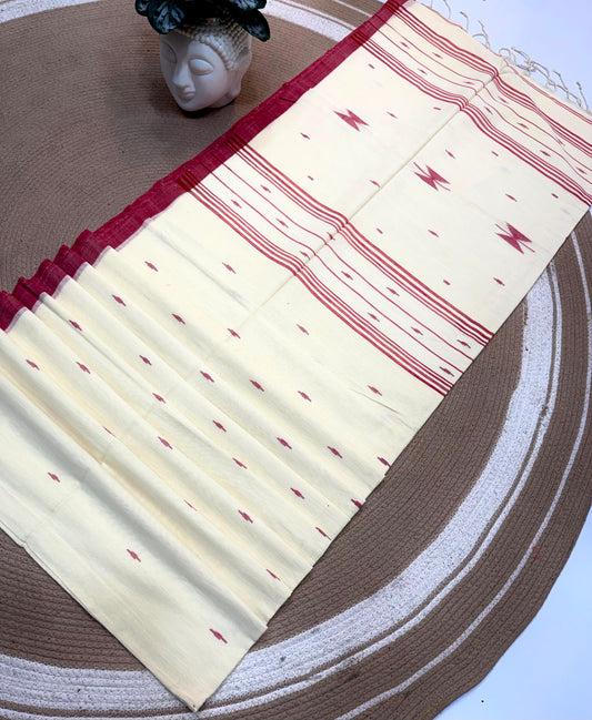 Pure Cotton Saree with Blouse.