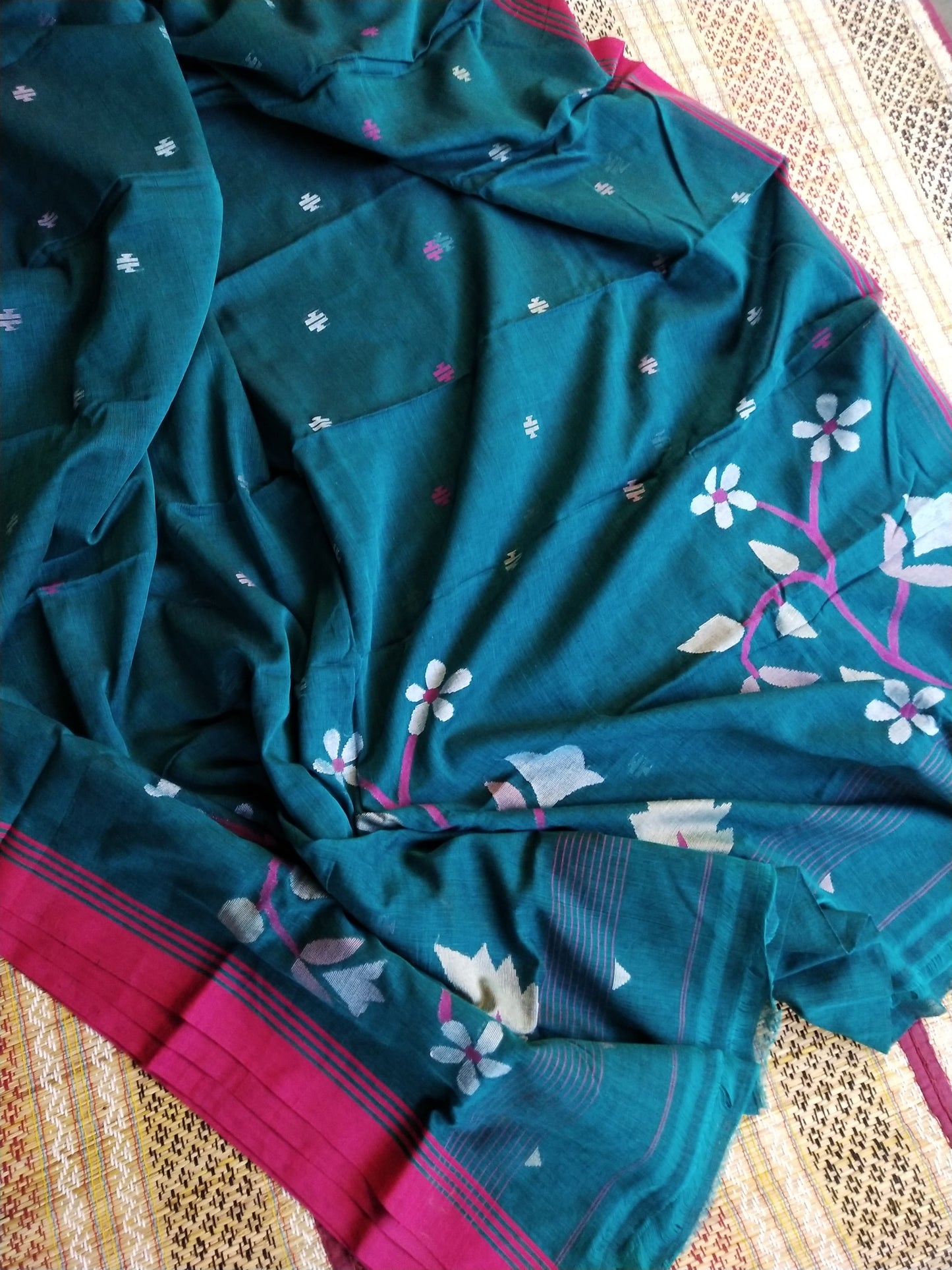 Pure Cotton Jamdani Saree