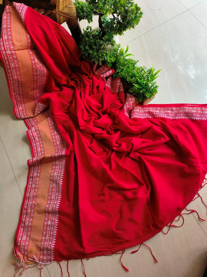 Beautiful Cotton Mulmul Saree