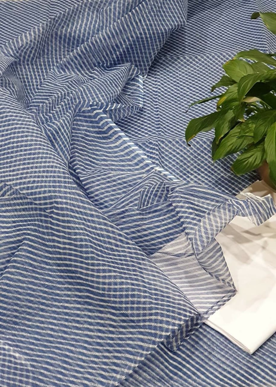 Pure Kota Doriya Leheriya Printed Unstitched Suits