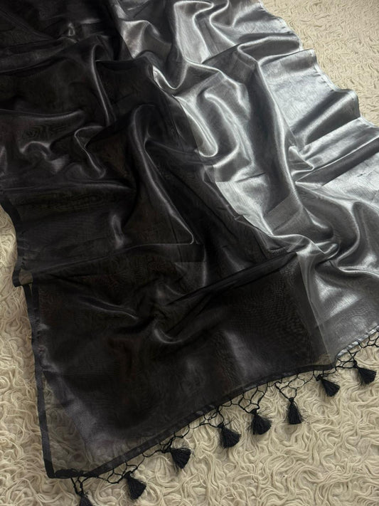 Banarasi Glass Tissue Silk Saree.