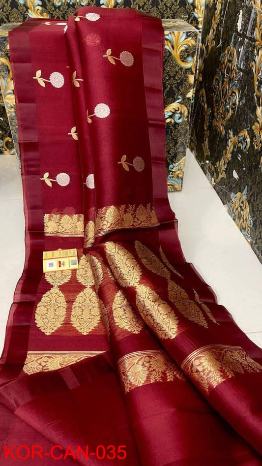 Banarasi Kora Organza Silk Saree.