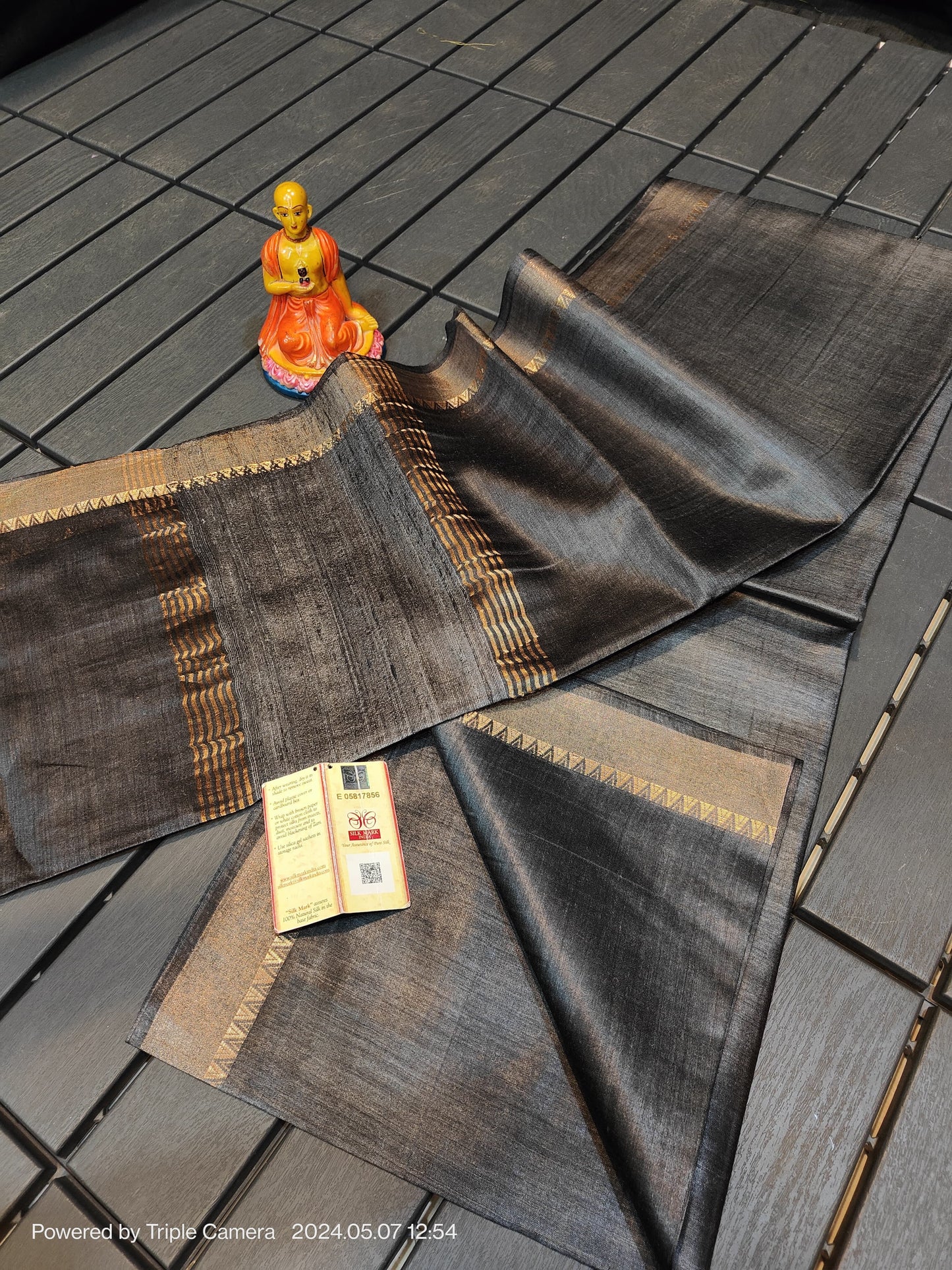 PURE TUSSAR MOONGA SILK SAREE