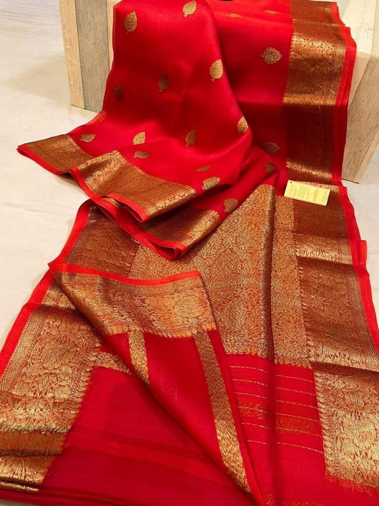 Banarasi Kora Organza Silk Saree.