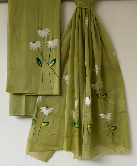 Pure Cotton Hand Block Printed Unstitched Suits.