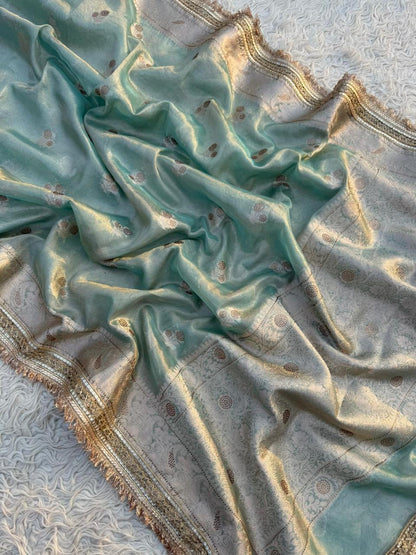Banarasi Tissue lace Work Soft Silk Saree.