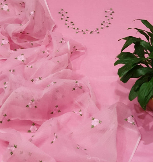 Pure Kota Doria Unstitched suit