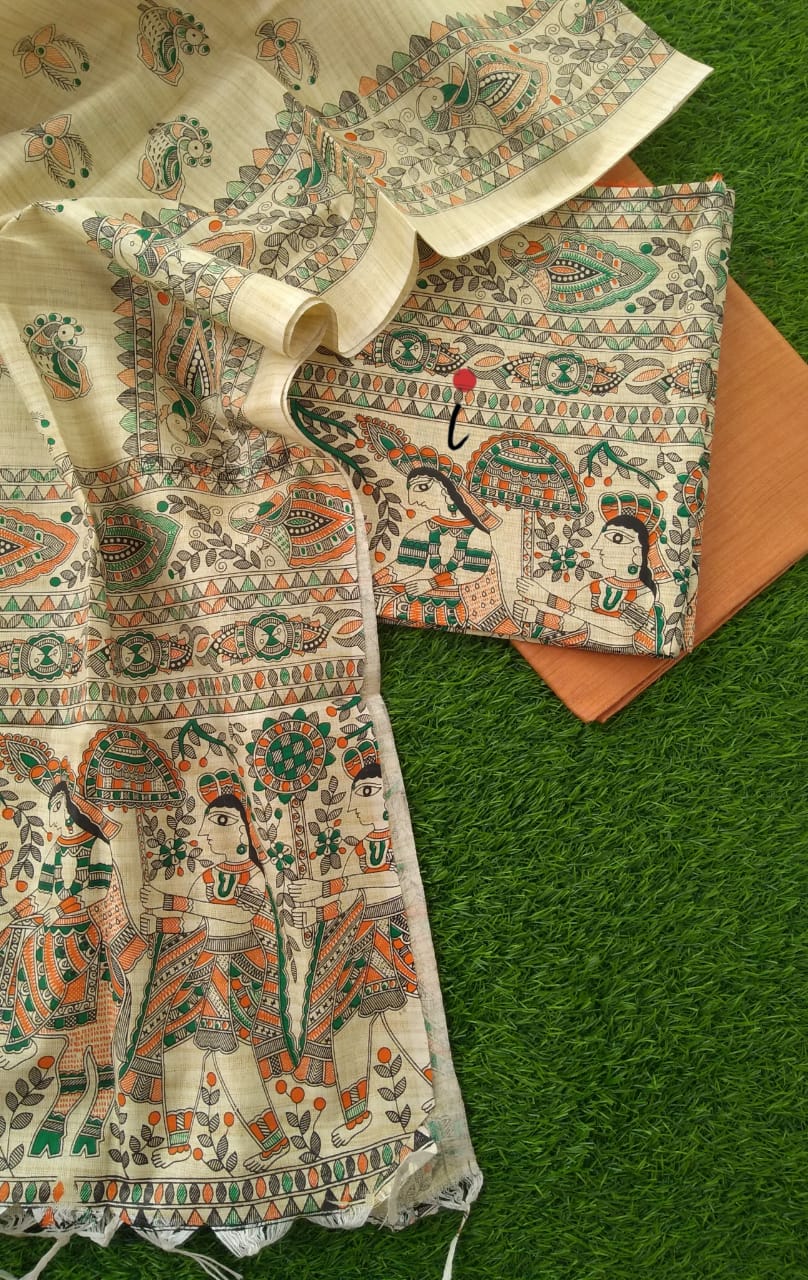 Madhubani Khaddi Cotton Printed Unstitched Suits