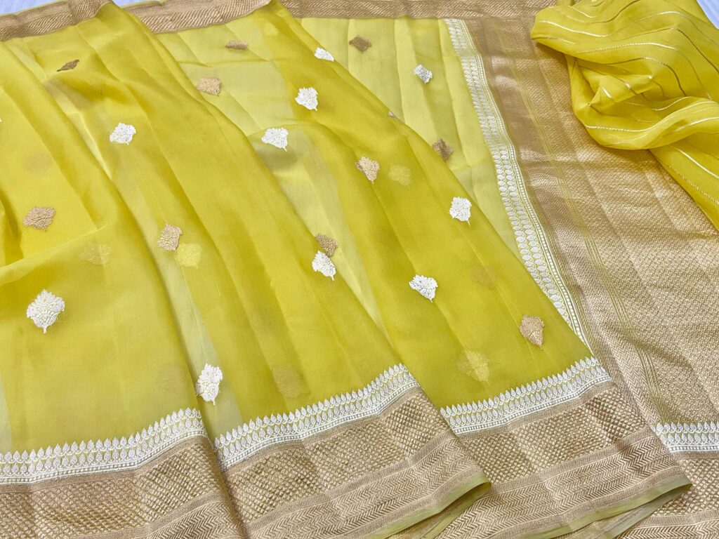 Banarasi Kora Organza Silk Saree