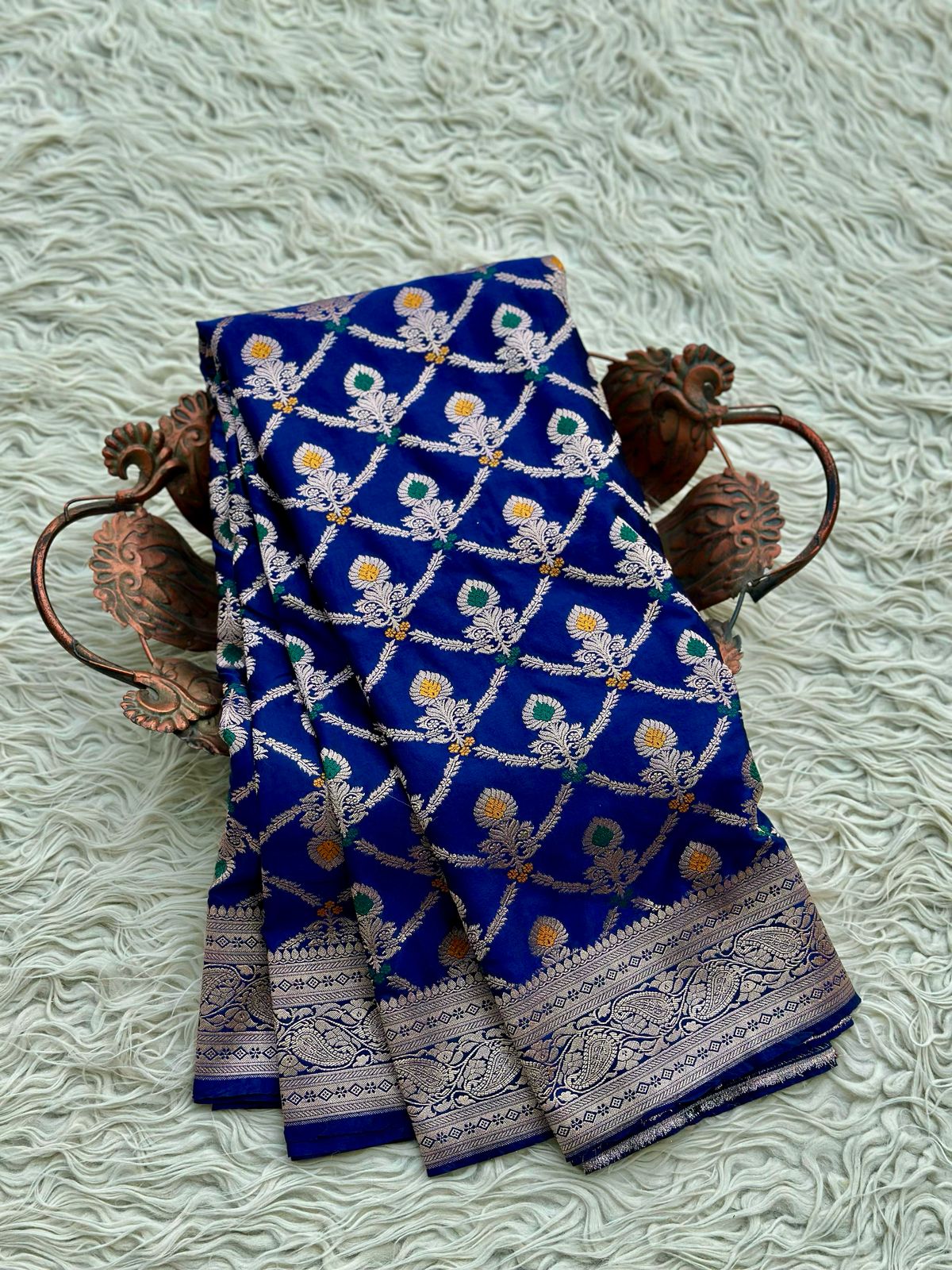 Banarasi Mashru Silk Resham zari Work Saree.